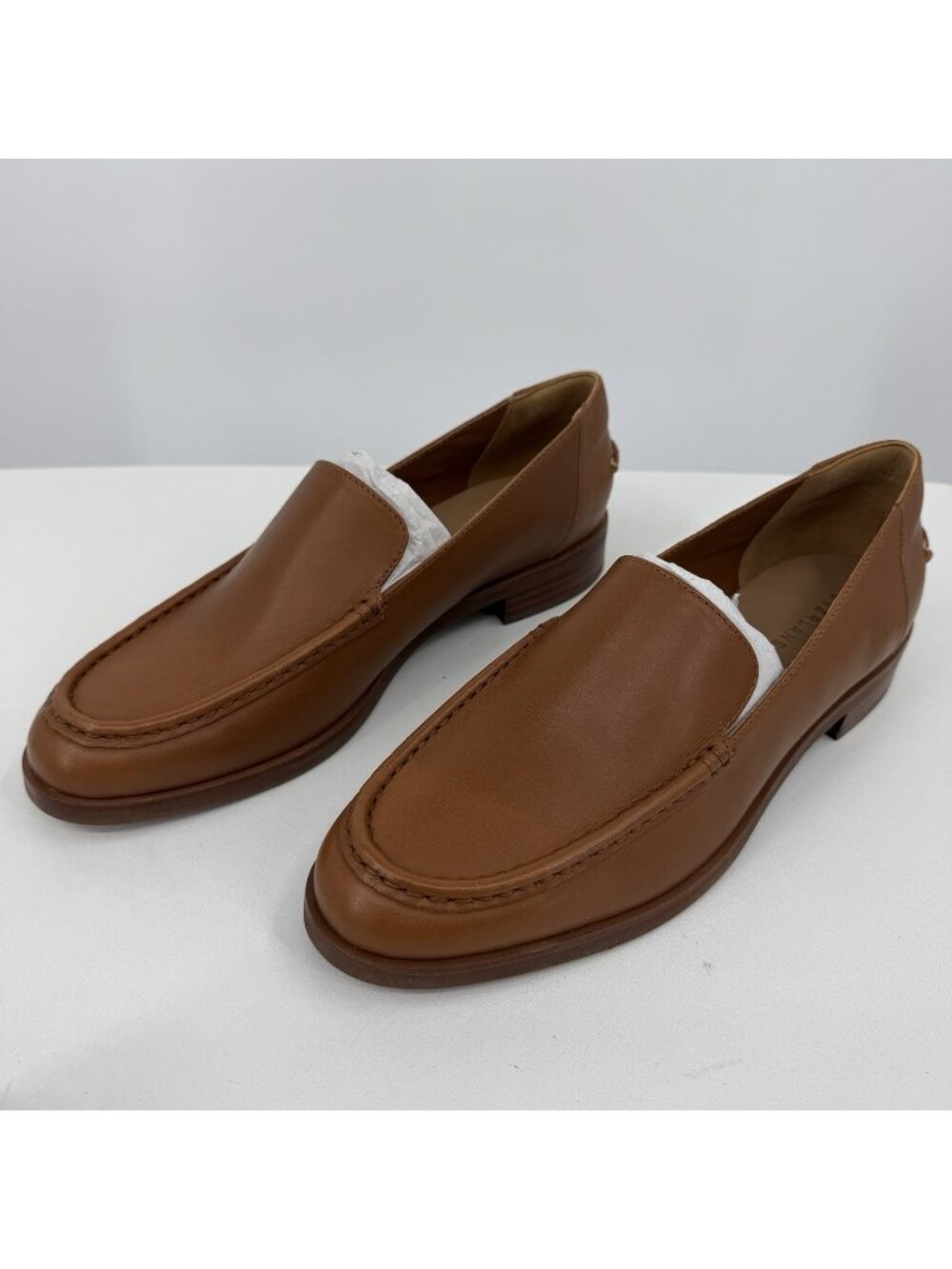 Everlane The Modern Loafer in Camel-Tan Leather sz 9.5 Stacked Heel Cushioned